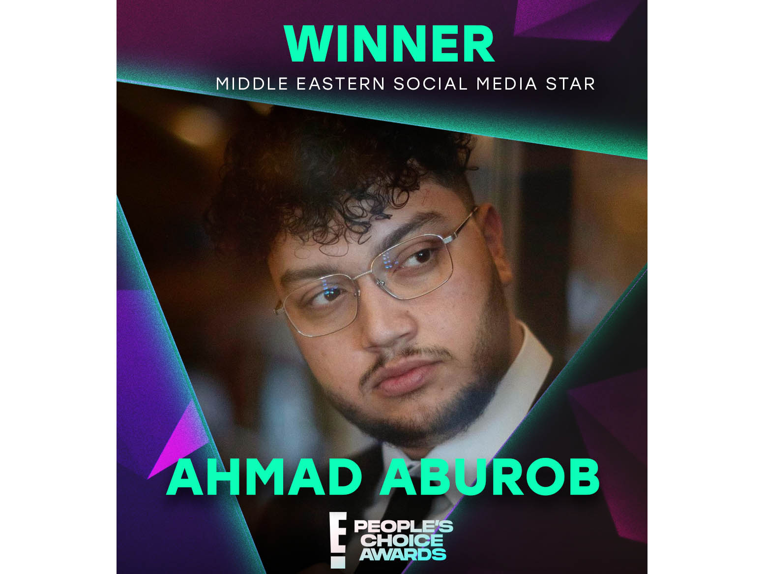 Jordanian YouTuber Ahmad Aburob crowned 'Middle Eastern Social Media Star’ at the 2022 People’s Choice Awards