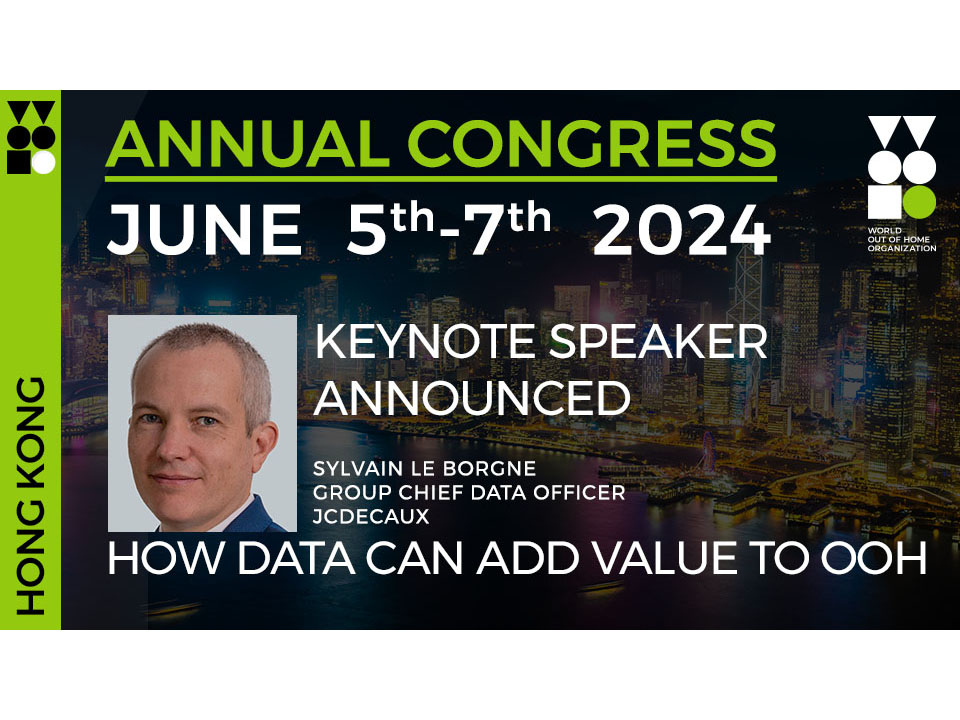 JCDecaux data head Sylvain Le Borgne to be a keynote speaker at WOO Global Congress