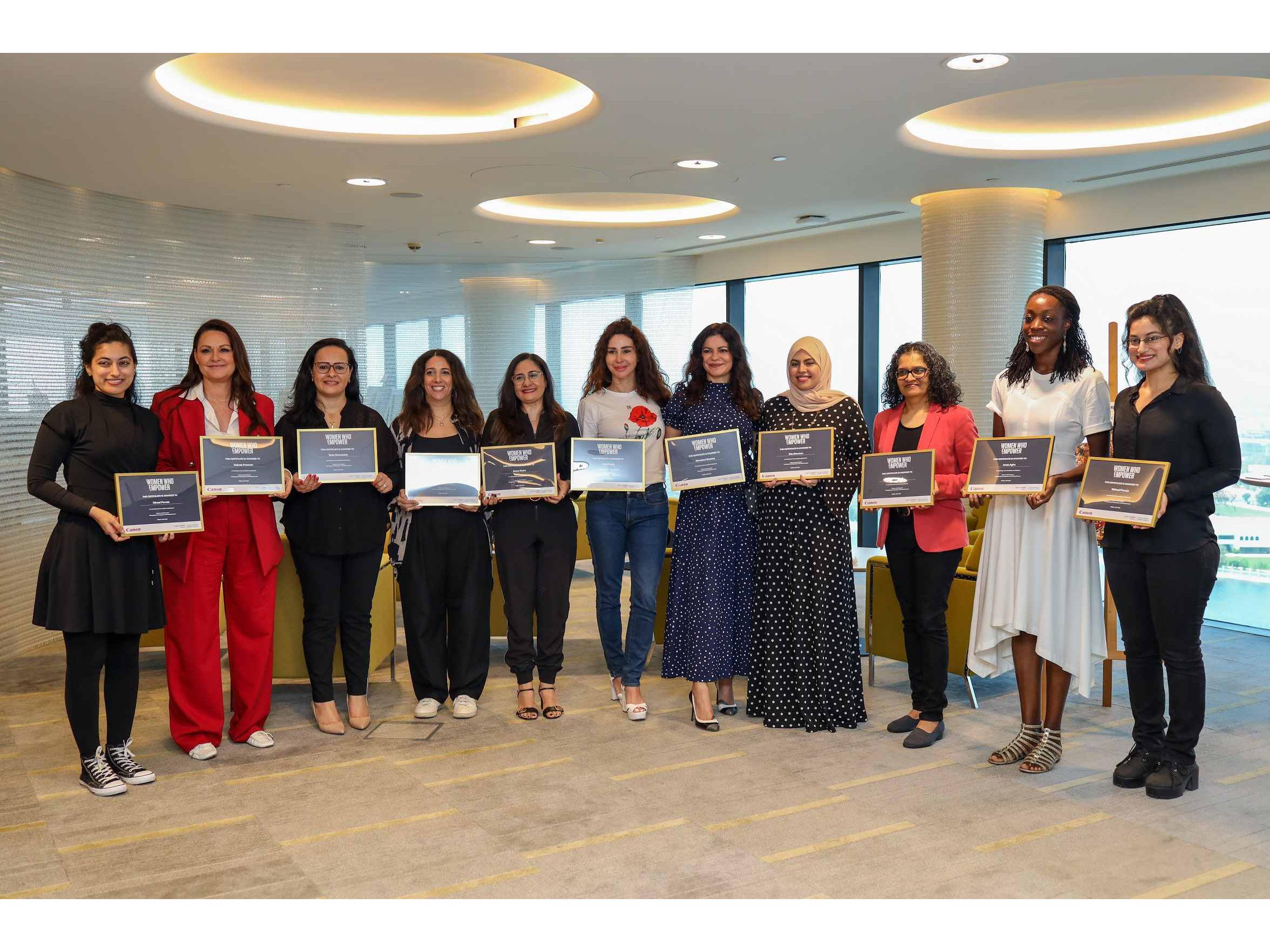 Canon and Dubai Business Women Council conclude 'Women Who Empower' initiative
