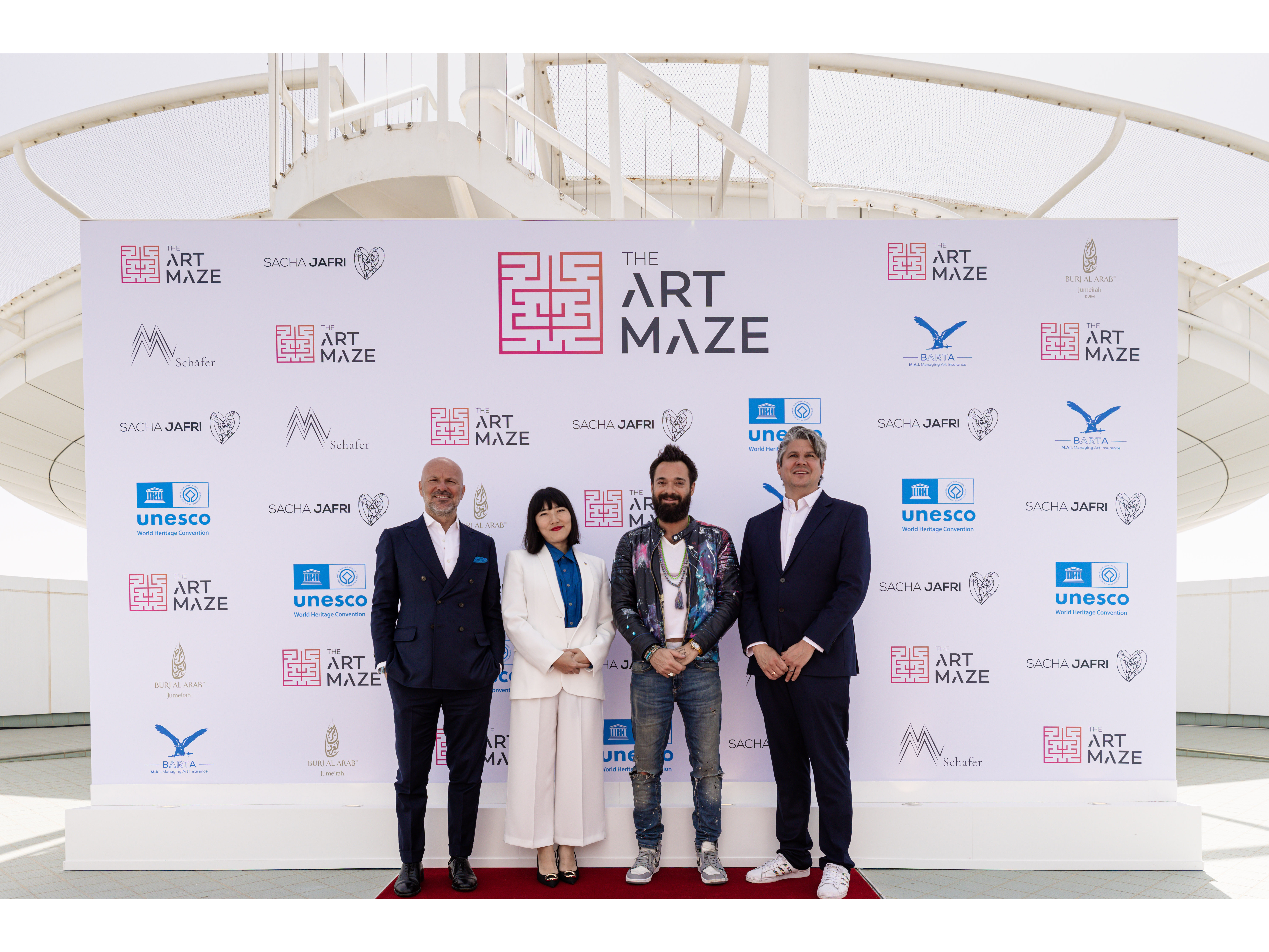 A first-of-its-kind art gallery experience by Marcus Schaefer and Sacha Jafri unveiled at Burj Al Arab Jumeirah Helipad