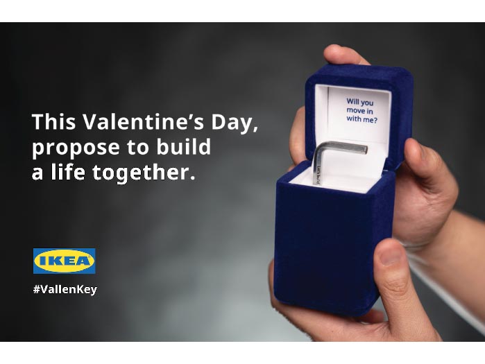 Al-Futtaim IKEA and IMPACT BBDO crafted an outstanding Valentine proposal: the Vallen Key