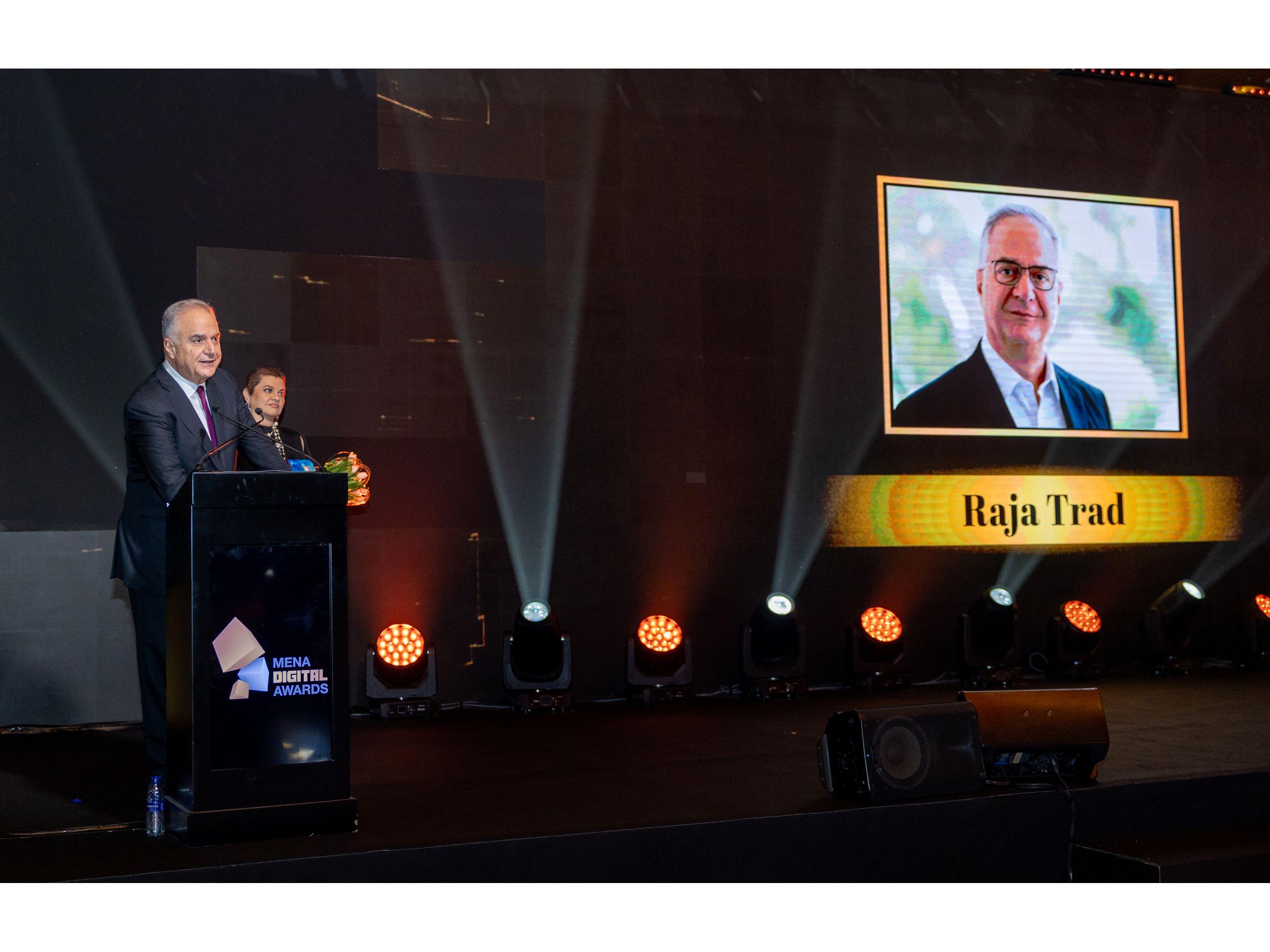 MENA Digital Awards hands Raja Trad the 'Life Achievement Award'