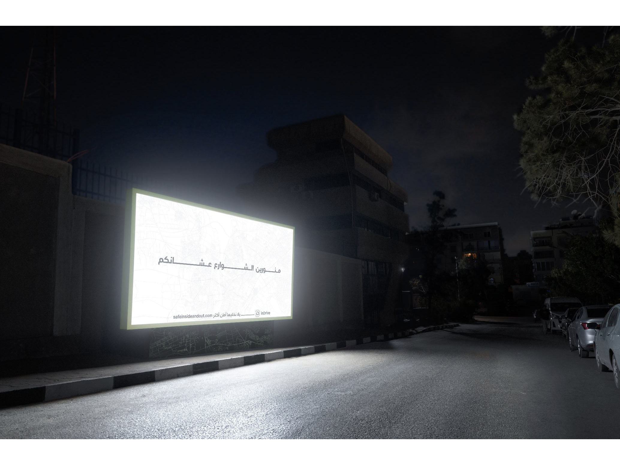 ‘Light The Night’, a city-wide billboard takeover by InDrive and Havas ME to make the streets of Cairo more reassuring